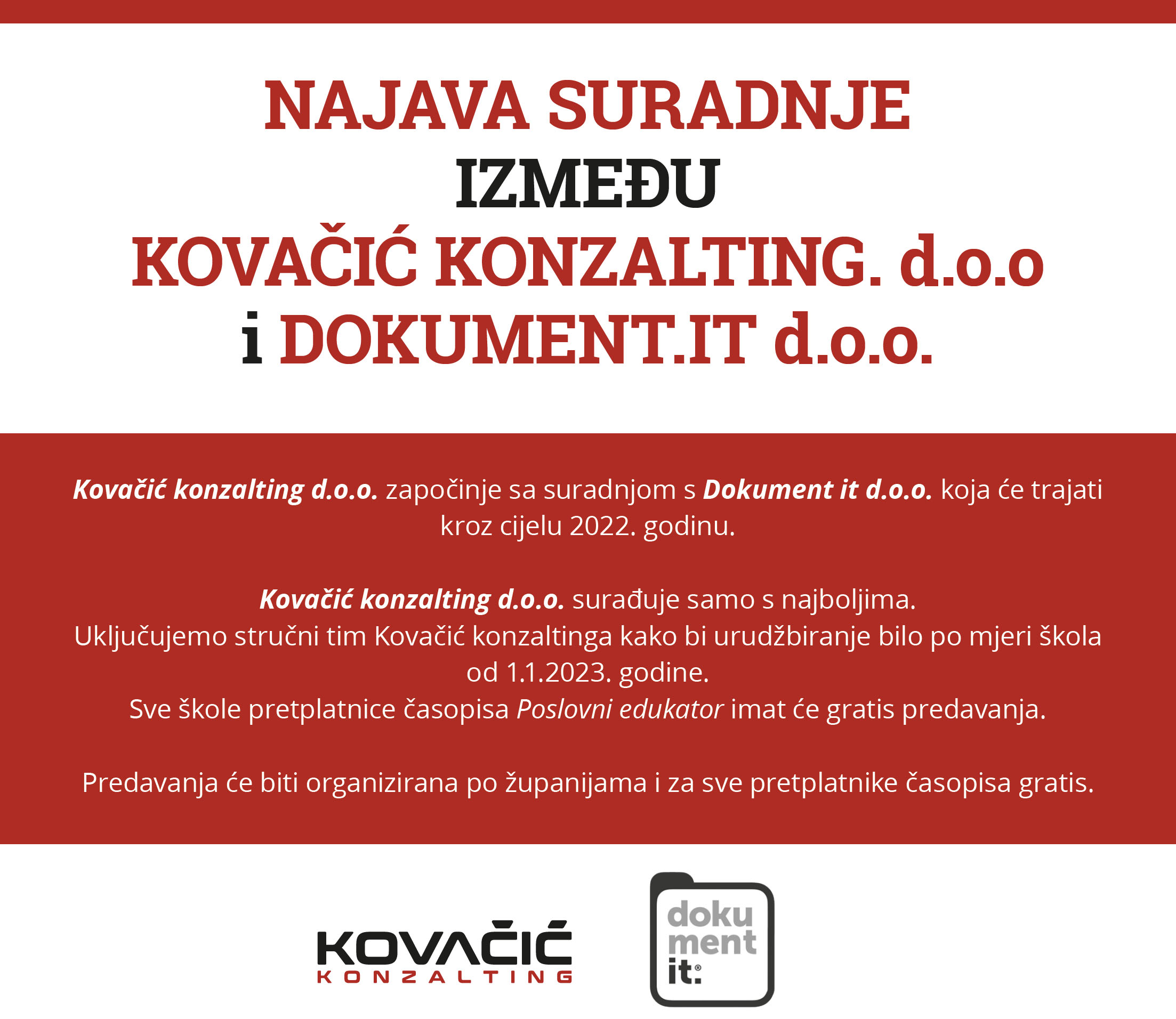 Kovacic Konzalting 2022 Narudžbenica Obrazac za praćenje nastavnog procesa