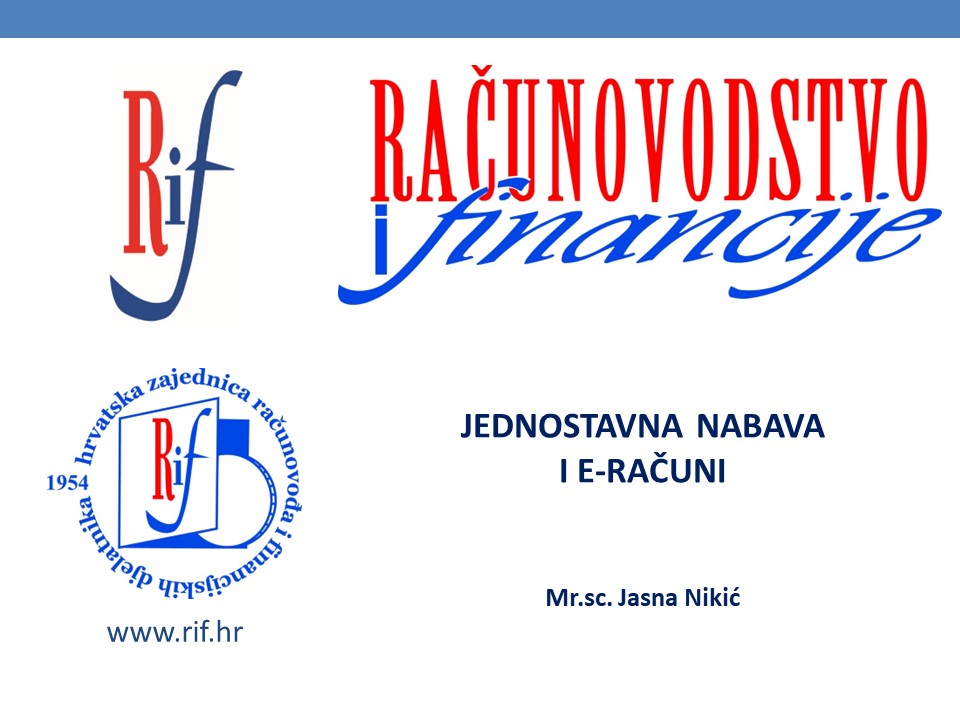 JASNA NIKIĆ   Jednostavna nabava i E racuni