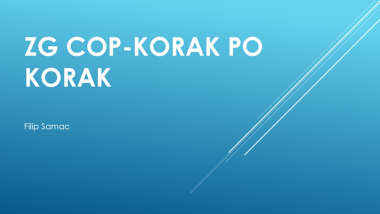 ZG COP-korak po korak
