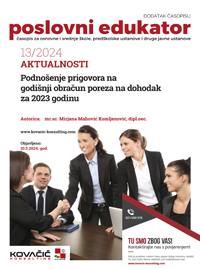 Dodatak časopisu broj 13/2024 - Podnošenje prigovora na godišnji obračun poreza na dohodak za 2023 godinu