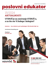 Dodatak časopisu broj 15/2024 - UTIRUŠ je za osnivanje STIRUŠ-a, a za što ste Vi kolege i kolegice?