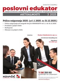 Dodatak časopisu broj 3/2025 -  Polica osiguranja 2025. (od 1.1.2025. do 31.12.2025.)