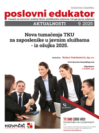 Dodatak časopisu broj 9/2025 - Nova tumačenja TKU  za zaposlenike u javnim službama - iz ožujka 2025.
